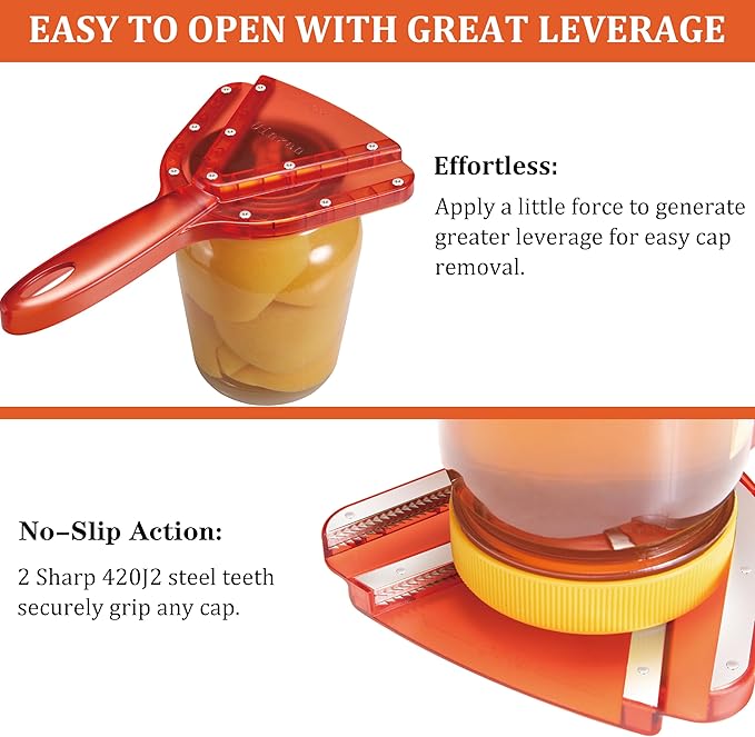 Jar Opener for Weak Hand & Seniors with Arthritis,Easy Twist Off Bottle Caps,Patent | Unique Kitchen Gadgets, Christmas Gifts for Elderly/Women/Men (Purple)