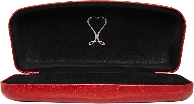 SPUNKYsoul Eye Glasses Case Girl Sparkle Smooth Glitter Hard Shell Eyeglass for Women