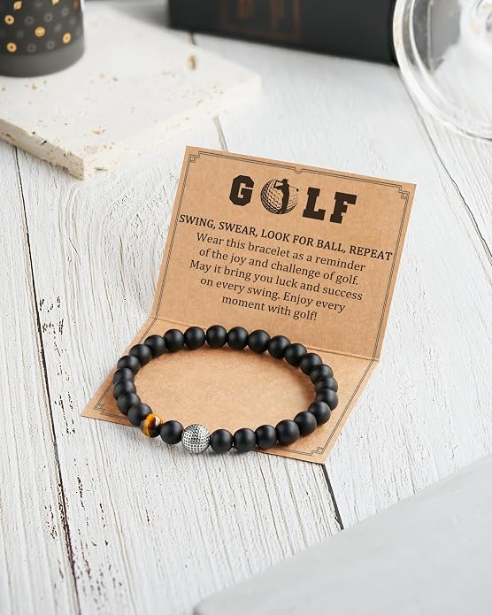 Golf Bracelet Gifts for Men Golf Accessories Christmas Birthday Gifts for Golf Lovers