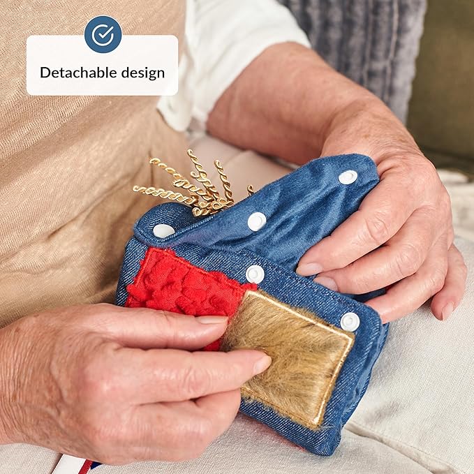 Fidget Wrist Cuff Sensory Toys | Fidget Toys for Dementia | Dementia Products for Elderly | Anxiety Sleeve | Gifts and Activities for Seniors with Alzheimer’s or Dementia