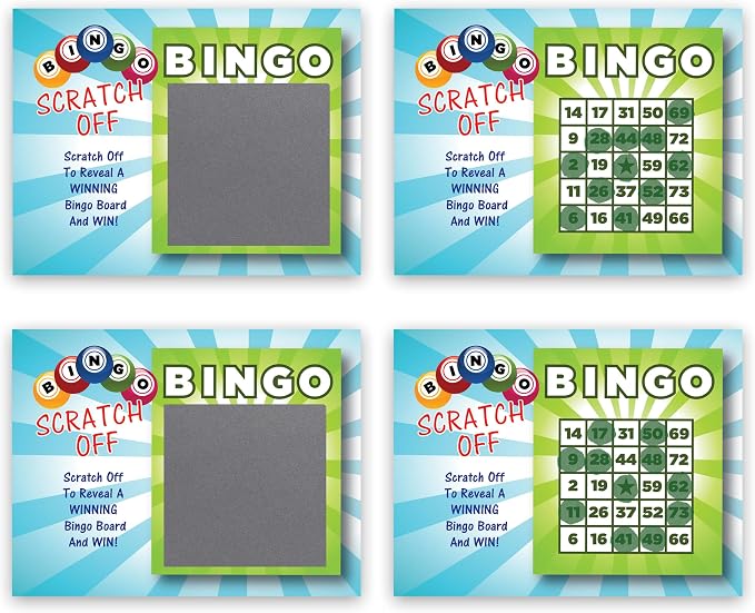 My Scratch Offs Casino Night Scratch Off Games 26 Pack, Bingo | Scratch Off Game Cards are ideal for casino party favors, supplies, fundraising, events, businesses, holidays and gatherings