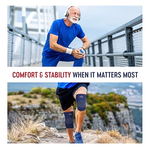 Knee Sleeves for Men & Women with Patella Gel Pad and Side Stabilizers – Compression Meniscus Knee Brace – Knee Pain Support for Arthritis, Tendonitis, ACL, Injury Recovery, Running, Gym, Sports