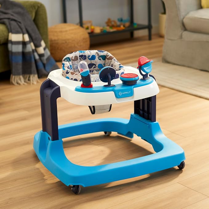 Safety 1st Ready, Set, Walk! DX Developmental Walker, Grey Geo