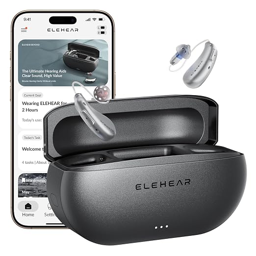 ELEHEAR Beyond Pro Bluetooth OTC Hearing Aids for Seniors and Adults | VocClear 2.0 Technology, 30% Clearer Speech, Music Mode, Enhanced App Control, Advanced AI Noise Reduction