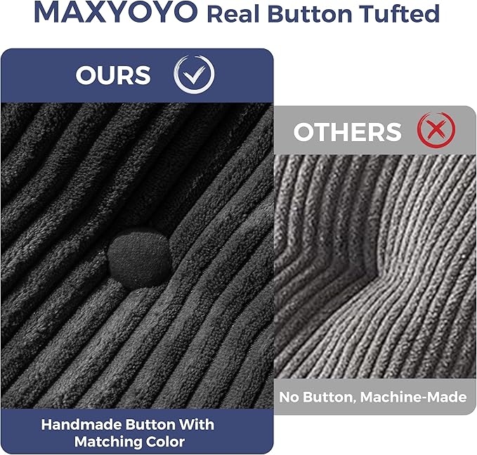 MAXYOYO Folding Sofa Bed, Convertible Sleeper Chair with Pillow Foldable Mattress with Back Support, Portable Fold Out Chair Bed Comfy Floor Sofa Lounge for Living Room Bedroom, Black, Single