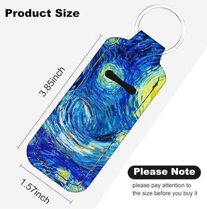 Chapstick Holder Keychain Lip Balm Holder with Clip