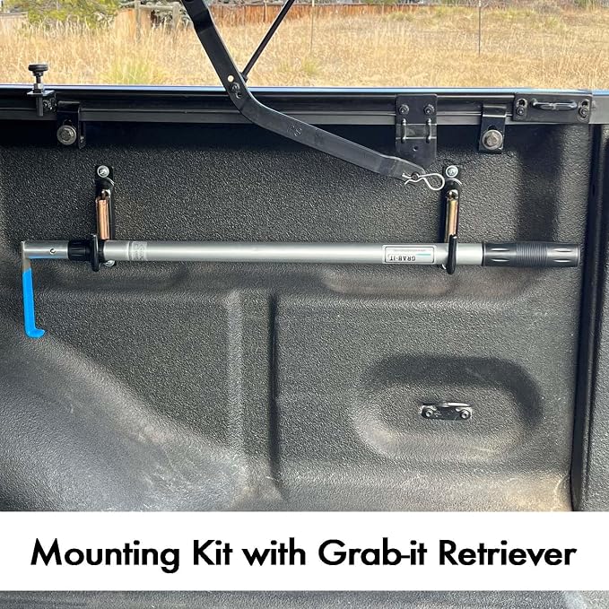 Universal J Hook and E Track System to Mount Any Cargo Retriever | Used for Pick-up Truck Beds, Vans, Trailers, Garage or Shop | (Universal J-Hook and E-Track Mounting Kit)