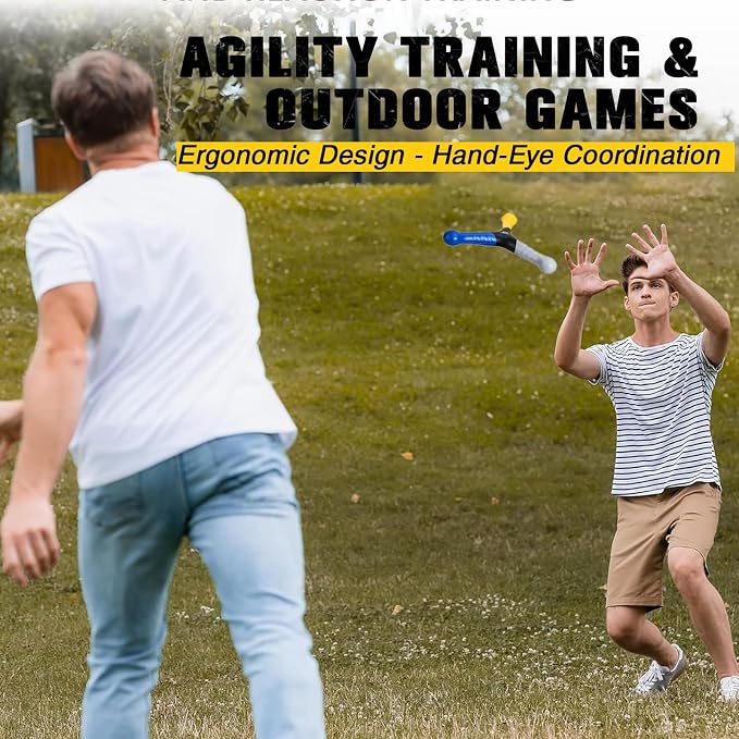 PodiuMax Hand Eye Coordination Trainer for Reaction Speed & Agility Training | Reflex Catch Training Tool to Improve Focus, Balance & Coordination for Sports, Fitness, and Team Practice