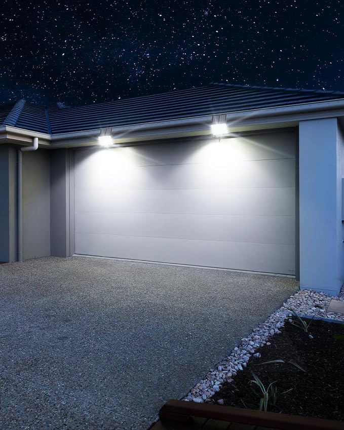 SUPERDANNY Solar Outside Lights with 113 Bright LEDs 7000K with 16ft Cable | 1 Pack, 3 Modes Motion Sensor Outdoor Flood Lights Dusk to Dawn, IP65 Waterproof, Security for Garden Barn Porch Patio
