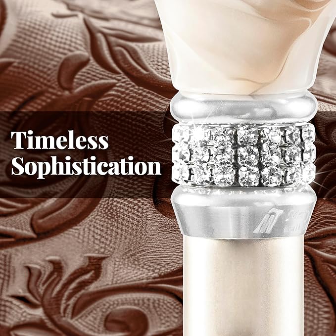 [Combo] Merry Sticks Lightweight Foldable Walking Canes for Women and Men, Adjustable & Collapsible Walking Stick for Seniors, Includes A Cane Bag & A Smart Reflective Cane Holder