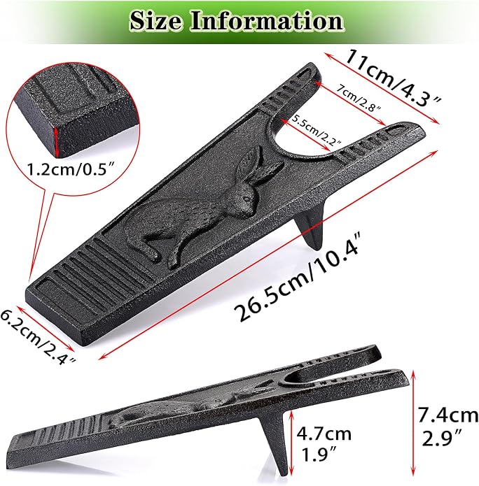 OwnMy Cast Iron Bunny Boot Jack Cowboy Boot Remover Heavy Duty Boot Remover | Black Boot Take off Helper for Cowboy Boots / Shoes, Indoor Outdoor Women Men Shoe Horns Boot Pullers Removers Accessories