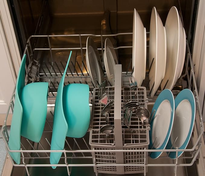 Modaliv 34oz Adult Scooper Bowl with Suction Base – Adaptive Silicone Placemat for Stroke Recovery, Elderly, or Disabled – Microwave & Dishwasher Safe – Non-Slip Feeding Aid (Turquoise)