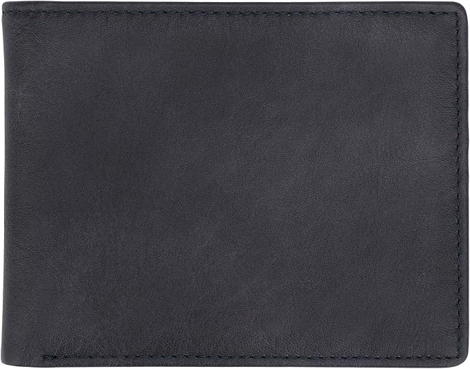 HIMI Wallet for Men-Genuine Leather RFID Blocking Bifold Stylish Wallet With 2 ID Window