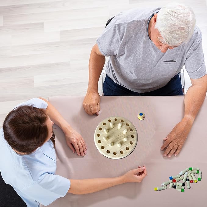Alzheimers Activities for Seniors - Memory Training Products for Dementia Elderly Wooden Gifts for Adults Patients with Dementia