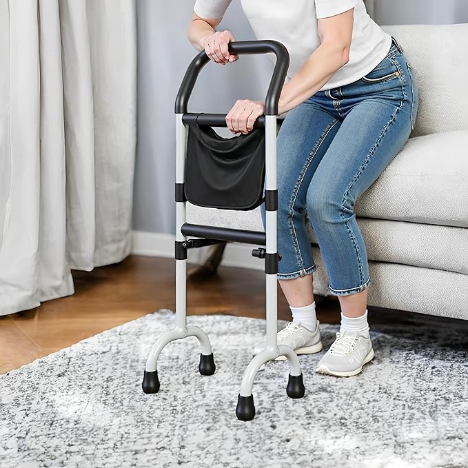 Stand Assist Updated-Mobility Standing Aid Rail for Couch, Chair, Bedside, Toilet. Assistance Handle for People with Limited Mobility. Safety Grab Bar for Standing, Walking, Up and Down The Stairs
