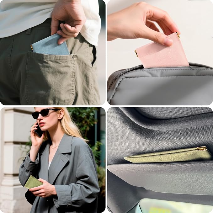 3 pack leather eyewear case PU soft sunglasses bag squeeze top portable lightweight eyewear case for men and women