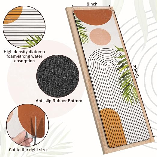 Non Slip Carpet Stair Treads for Wooden Steps Indoor, 4 Pack Stair Runners Covers Staircase Step Rugs Stair Mats for Kids Elders and Dog
