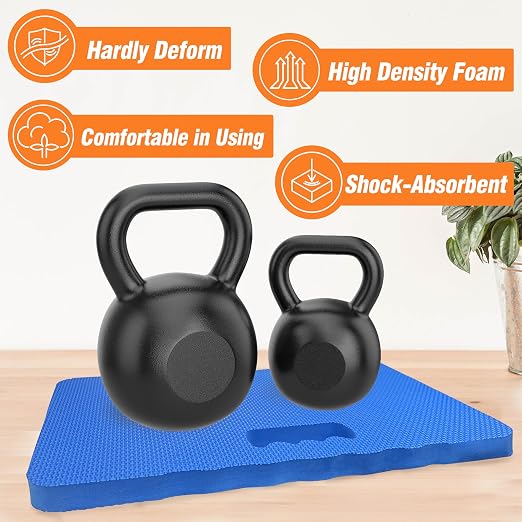 Gardzen 3-Pack Garden Kneeling Pad | EVA Foam Kneeler Pad for Gardening, Baby Bath, Yoga, Pilates, Exercise, 18" x 11" x 1", Blue