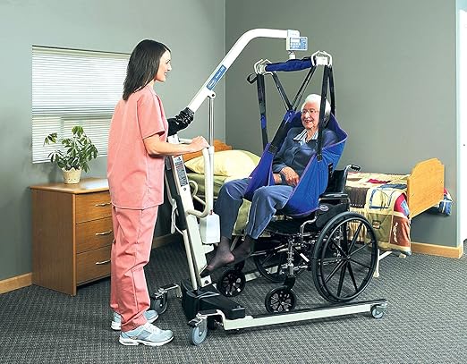 Invacare RPL450-1 Reliant Electric Patient Lift with Manual Low Base, 450 lb. Weight Capacity