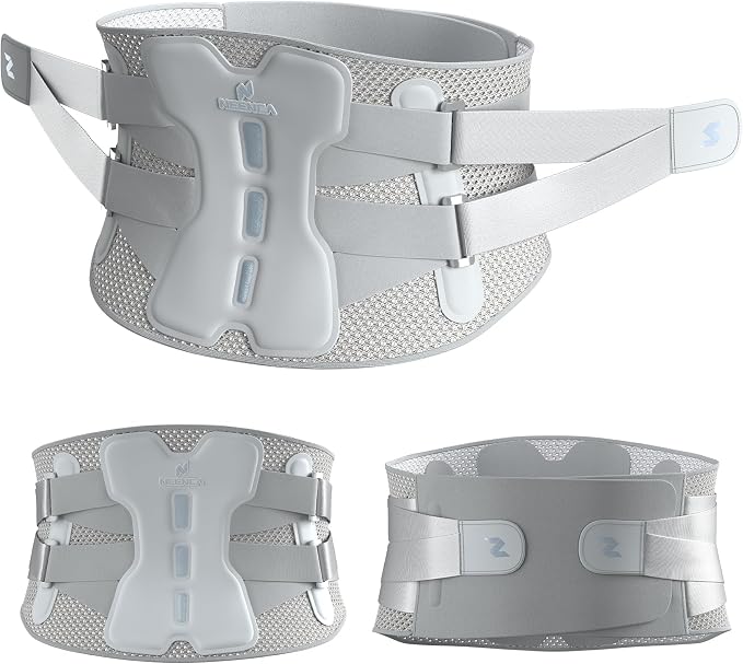 NEENCA Back Brace for Lower Back Pain Relief with Bionic Support System, Adjustable Lumbar Support Belt for Men & Women with Lumbar Pad, Soft Breathable Mesh for Herniated Disc, Sciatica, Scoliosis...