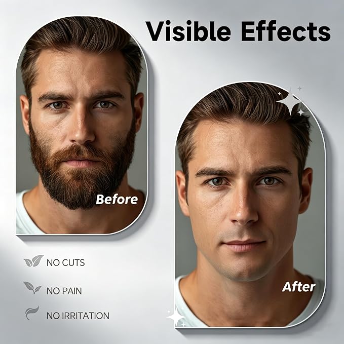 RUIM 3-in-1 Nose Hair Trimmer for Men, Electric Ear & Eyebrow Groomer with LED Display, USB-C Rechargeable, Waterproof Dual-Blade Facial Hair Trimmer, Precision Grooming Kit