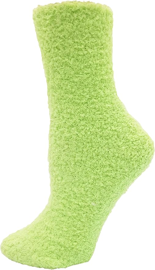 12 Pairs Fuzzy Socks for Women, Soft Fluffy Cozy Thick Warm Winter Holiday Stocking Stuffer Bulk Pack
