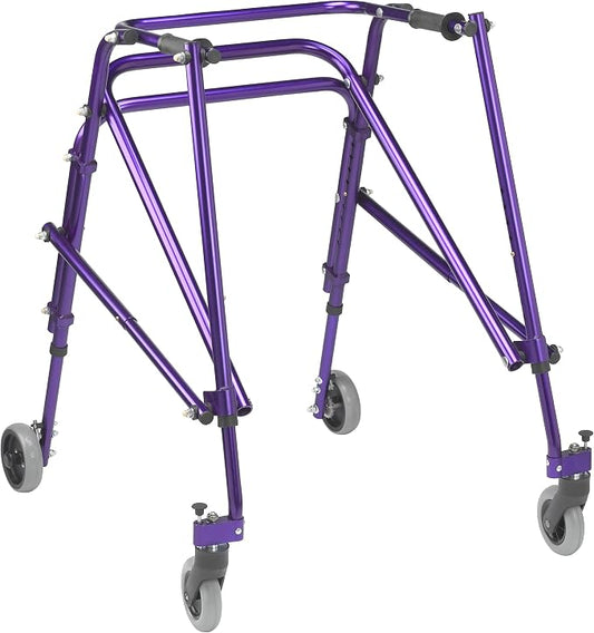 Inspired by Drive Nimbo 2G Mobility Aid Lightweight Posterior Walker, Large, Wizard Purple