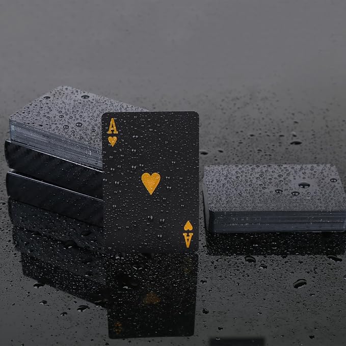 Diamond Waterproof Playing Cards, 2 Deck of Cards, Cool Premium Plastic Poker Cards for Game Night & Party Table Games