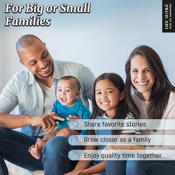 Life Sutra Family Connect – 400 Conversation Starter Cards, Conversation Card Game for Meaningful Conversations, Screen-Free Quality Time & Family Bonding