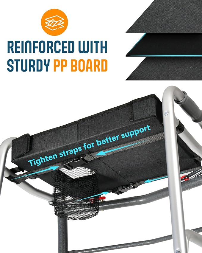 Walker Tray with Cup Holder, Lightweight Detachable Mobility and Walker Accessories Table for Senior, Rollator Tray for Rolling Folding Rollator, Easy Assembly