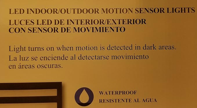 Motion Sensor LED Indoor/Outdoor Lights (Pack of 3)