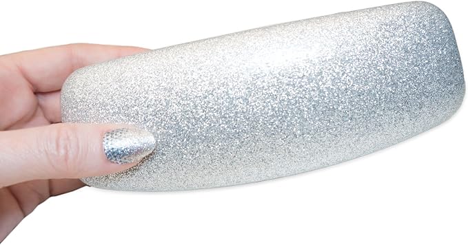 SPUNKYsoul Eye Glasses Case Girl Sparkle Smooth Glitter Hard Shell Eyeglass for Women
