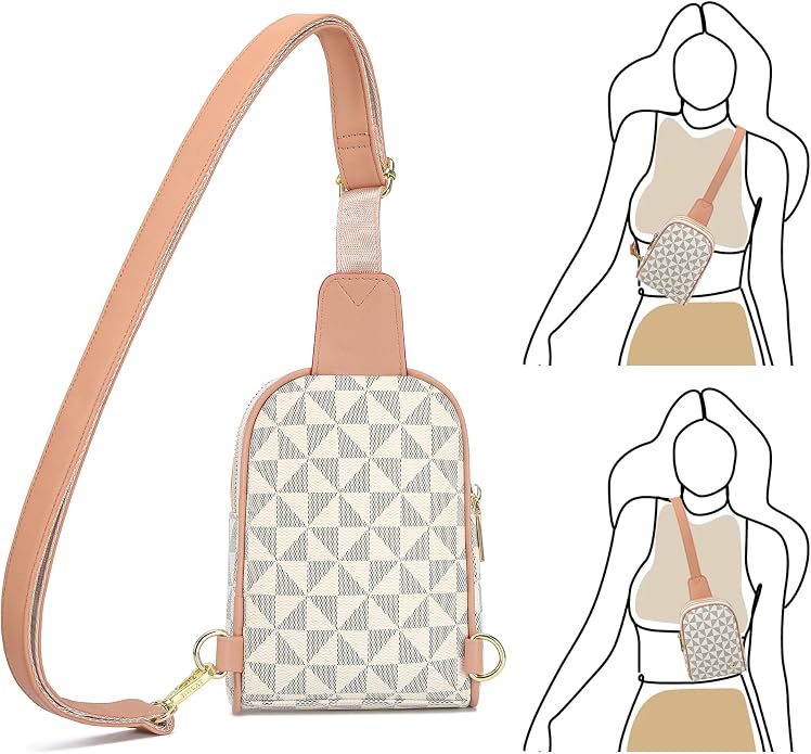 Lightweight Small Crossbody Sling Bag for Women | Mini Travel Purse,Multi-pocket with Card Slots,Durable Vegan Leather,Everyday Carry