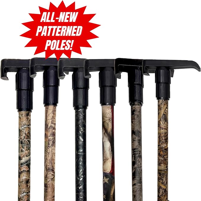 Telescoping Cargo Tool/Multi-Use Cargo Retriever/Extendable Reaching Aid/Reacher/Grabber - Shadow Black Camo