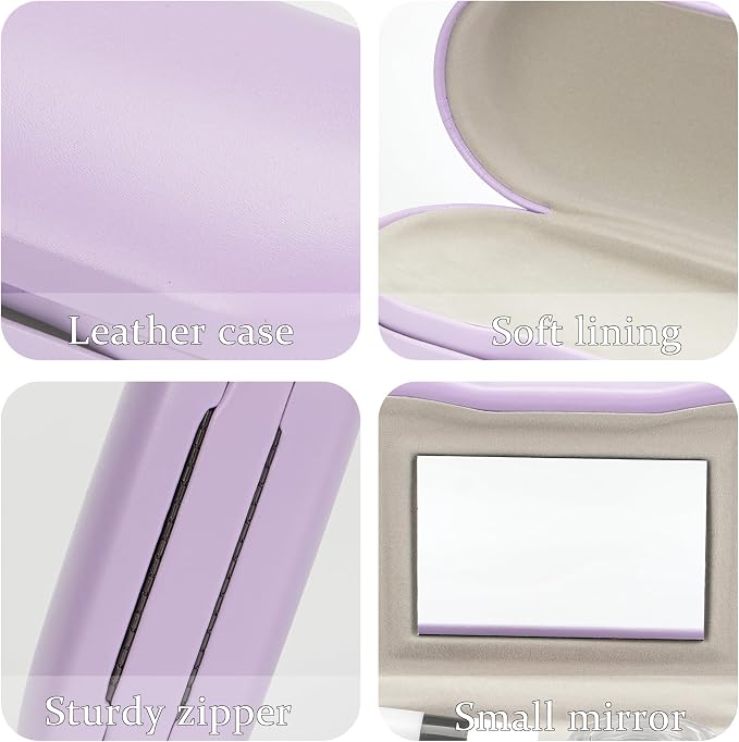 Eyeglass Case Double Sided Travel Size Cute Portable Contact Lens Box 2 in 1 Multifunction With Tool for Daily Outdoor Office