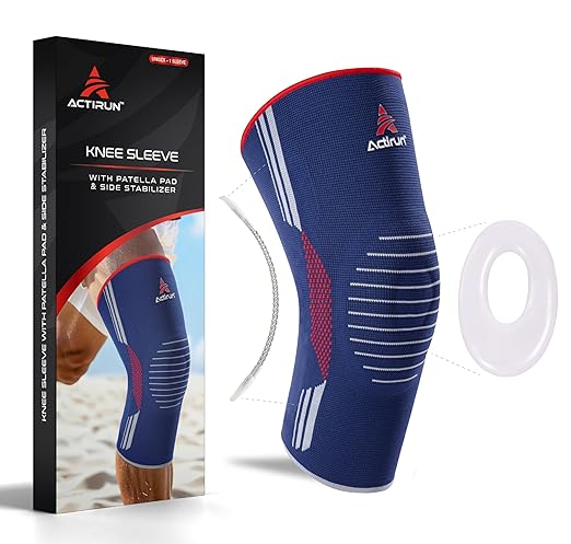 Knee Sleeves for Men & Women with Patella Gel Pad and Side Stabilizers – Compression Meniscus Knee Brace – Knee Pain Support for Arthritis, Tendonitis, ACL, Injury Recovery, Running, Gym, Sports