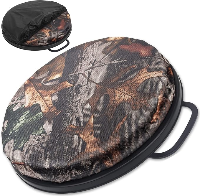 WarBull 5 Gallon Bucket Seat, 360-Degree Swivel Seat Foam Cushion Bucket Seat Lid with Waterproof Cover for Dove Duck Hunting, Fishing, Baseball, Gardening and Camping