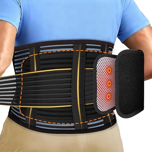 Back Support for Low Back Pain, Waist Support Back Support belt, for Scoliosis and Lumbar Disc Herniation, Thin Mesh Fits the Waist and is Suitable For Men and Women (Black, Small)