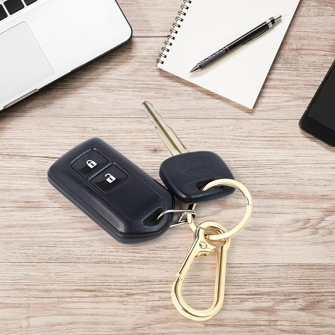 2 Pcs Metal Keyring Chain Ring Holder Keys Organizer for Home Car Keys, Key Finder, Car Keychain
