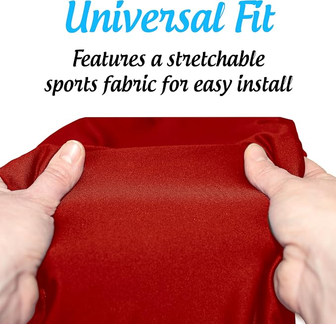 Top Glides Universal Rollator Walker Seat and Backrest Covers (Red)