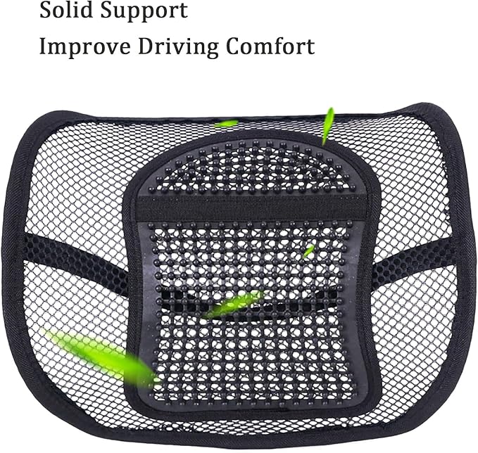 Ochine Lumbar Support with Breathable Mesh, Mesh Back Lumbar Support, Lumbar Support Pillow Back Support Seat Cushion Breathable Back Support Cushion for Car Home and Office Chair