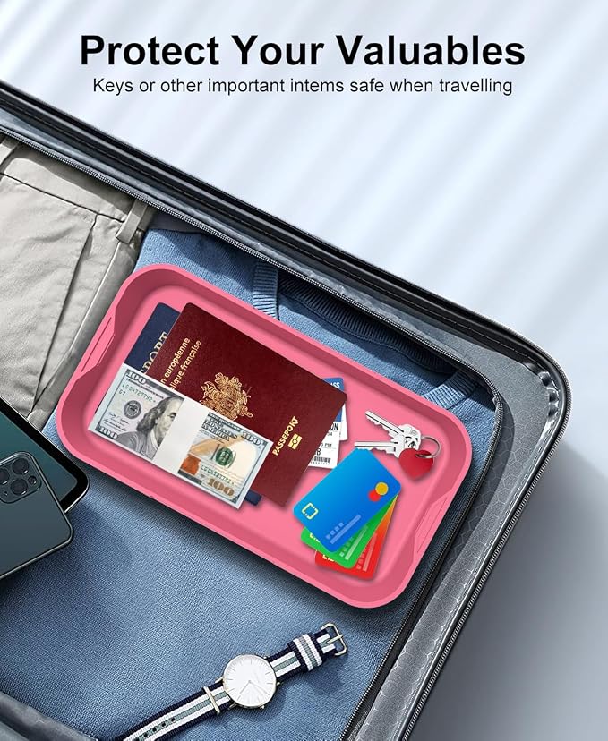 ySky Lockable Storage Box with Combination Code - Secure Medicine Safe box, Phone Jail & Snack Container for Refrigerator, Home, Office, Travel - Durable Multi-Purpose Lock Box (Berry)