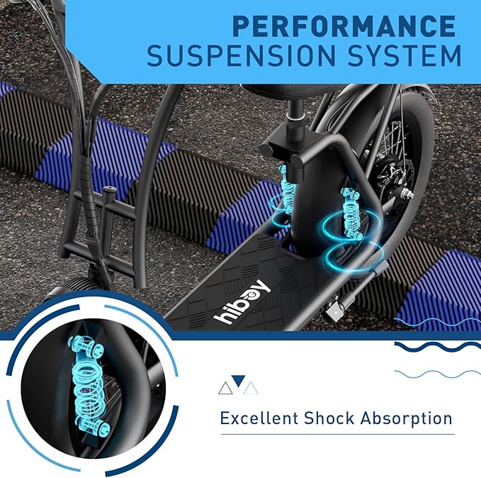 Hiboy S2R Plus/MAX Pro/U2 Pro Electric Scooter, 500W–810W Peak Motor, 19–22 MPH, 22–46.6 Miles Long Range, Foldable Commuter Electric Scooter for Adults