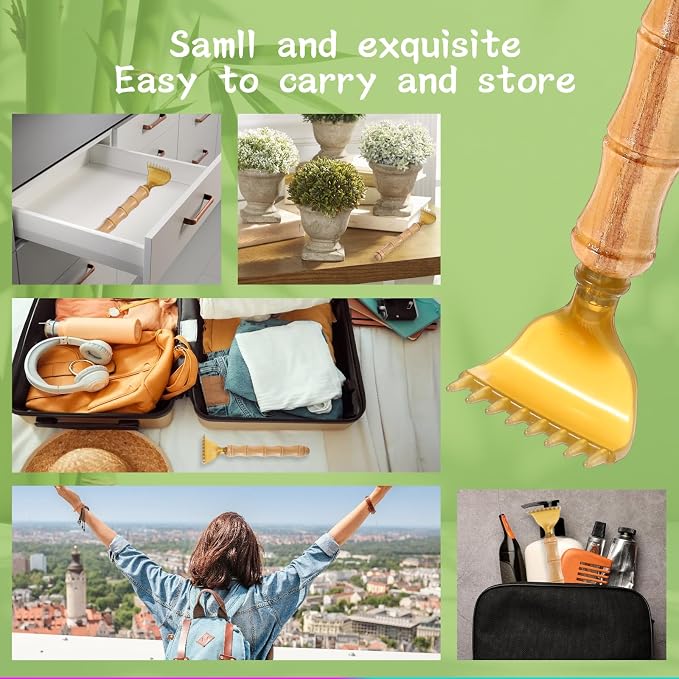 Extendable Wooden Backscratcher, Portable Back-Scratcher for Adults | Telescoping Body Scratcher for Men Women Body Scratcher