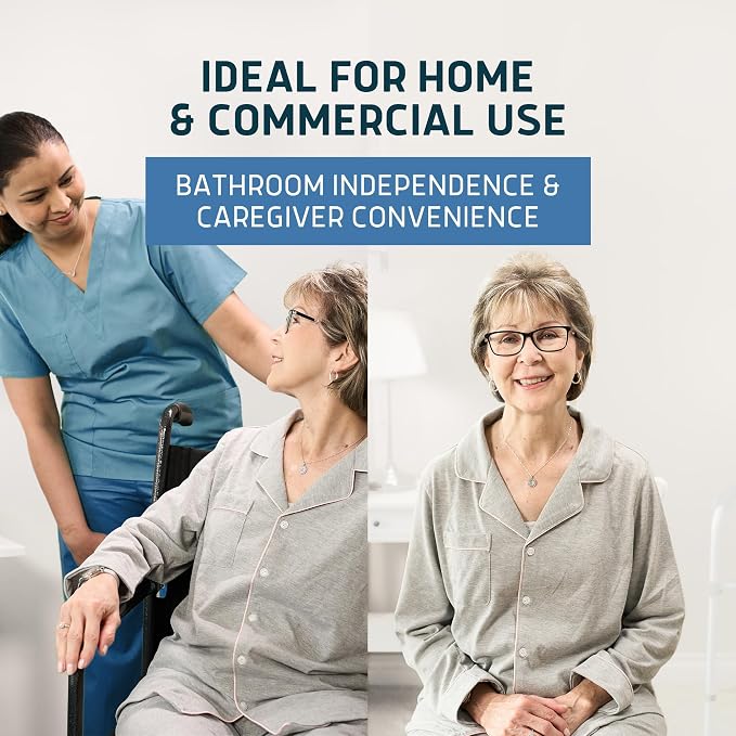 Lunderg Commode Liners - Value Pack 100 Count Universal Fit | Medical Grade Bedside Liners Disposable for Adult Commode Chair, Portable or Camping Toilet Bags