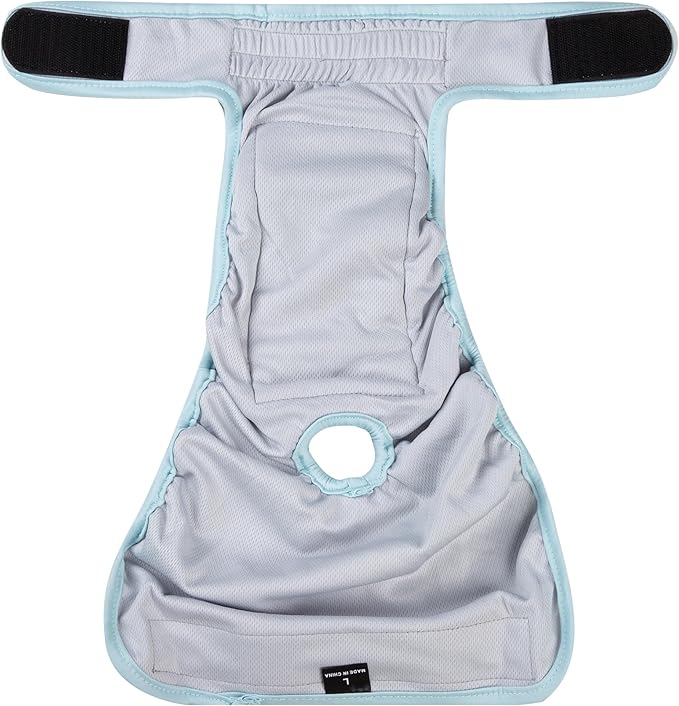 Tuiskusa Reusable Washable Dog Diapers Female, Highly Absorbent Doggie Diapers, Size Adjustable Puppy Diapers for Dog Period Panties(5 Pack)