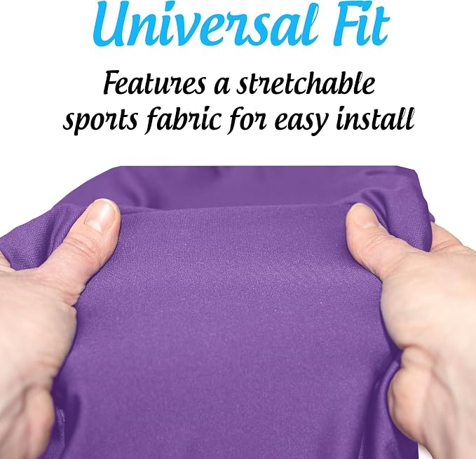 Top Glides Playful Purple Universal Rollator Walker Seat and Backrest Covers (Purple)