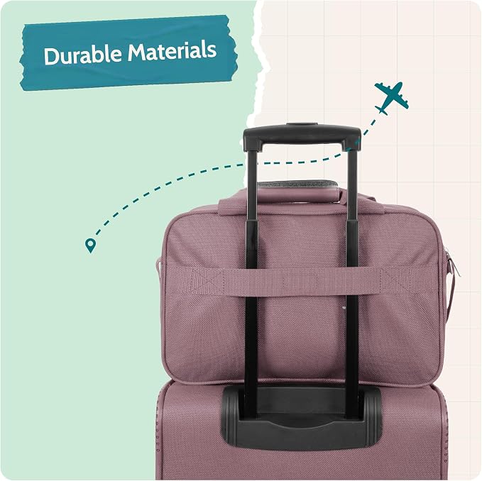 U.S. Traveler Rio 14" Travel Tote Bag, Lightweight 1200D Carry-On Bag for Women & Men