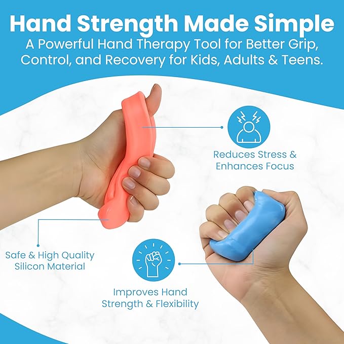 FlintRehab Quality Therapy Putty for Kids & Adults (6 Pack, 3-Oz Each) Thera Putty for Hand Therapy & Fidgeting | Exercise Hand Putty for Hand Strength | Helps Relieve Stress & Anxiety