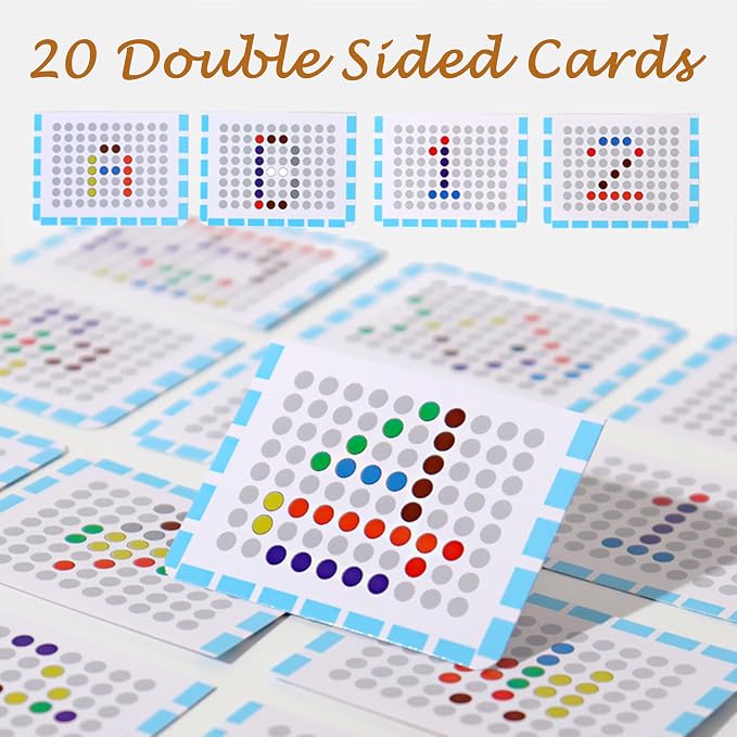 Alzheimers Products for Elderly, Memory Care Activities for Seniors, Magnetic Color & Number Matching Dementia Puzzles for Parkinson Patient, Fidget Sorting Sensory Cognitive Gift Maze Board